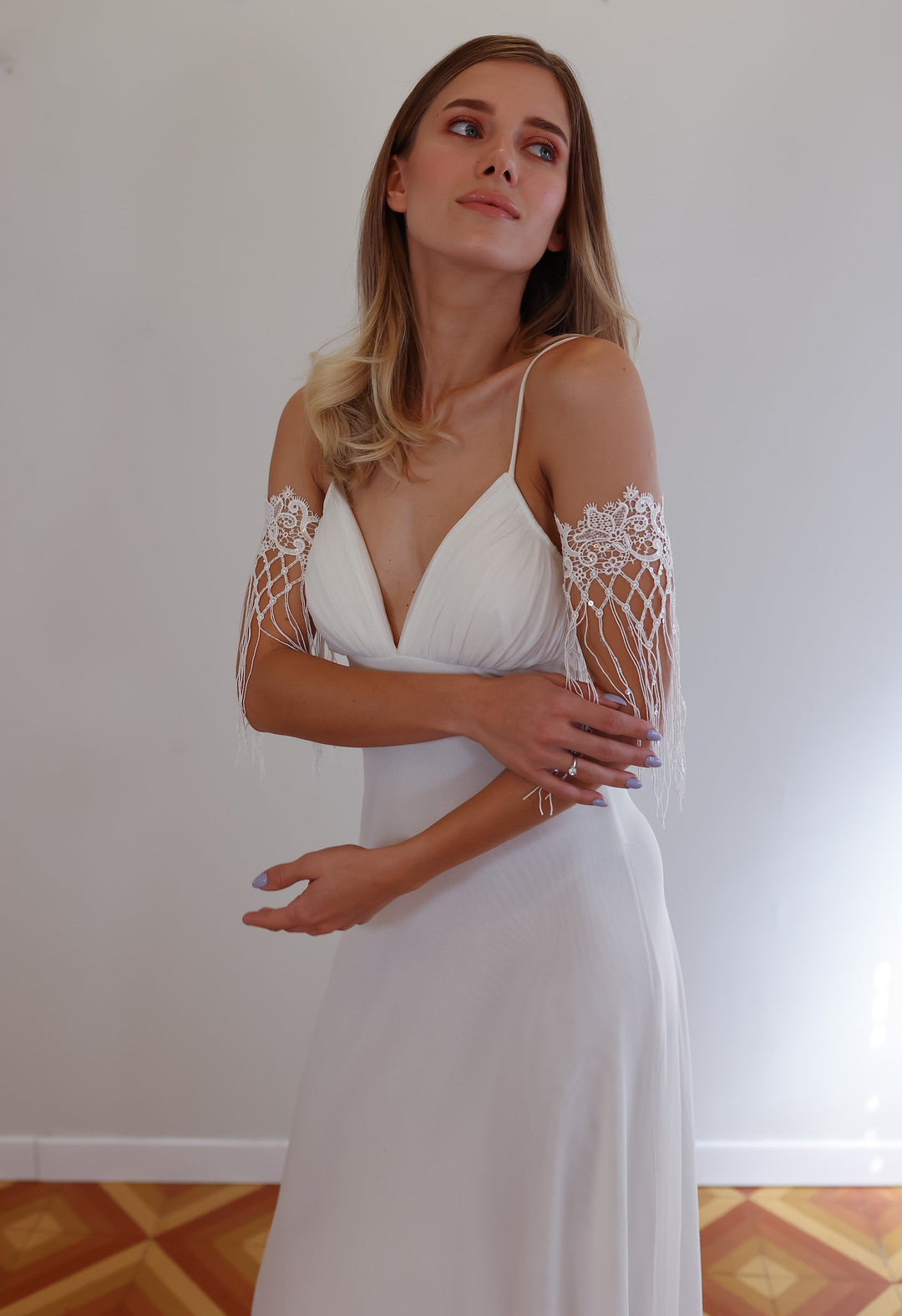 Bohemian Serenade Bridal Sleeves  Arm bracelet - StudioSharonGuy