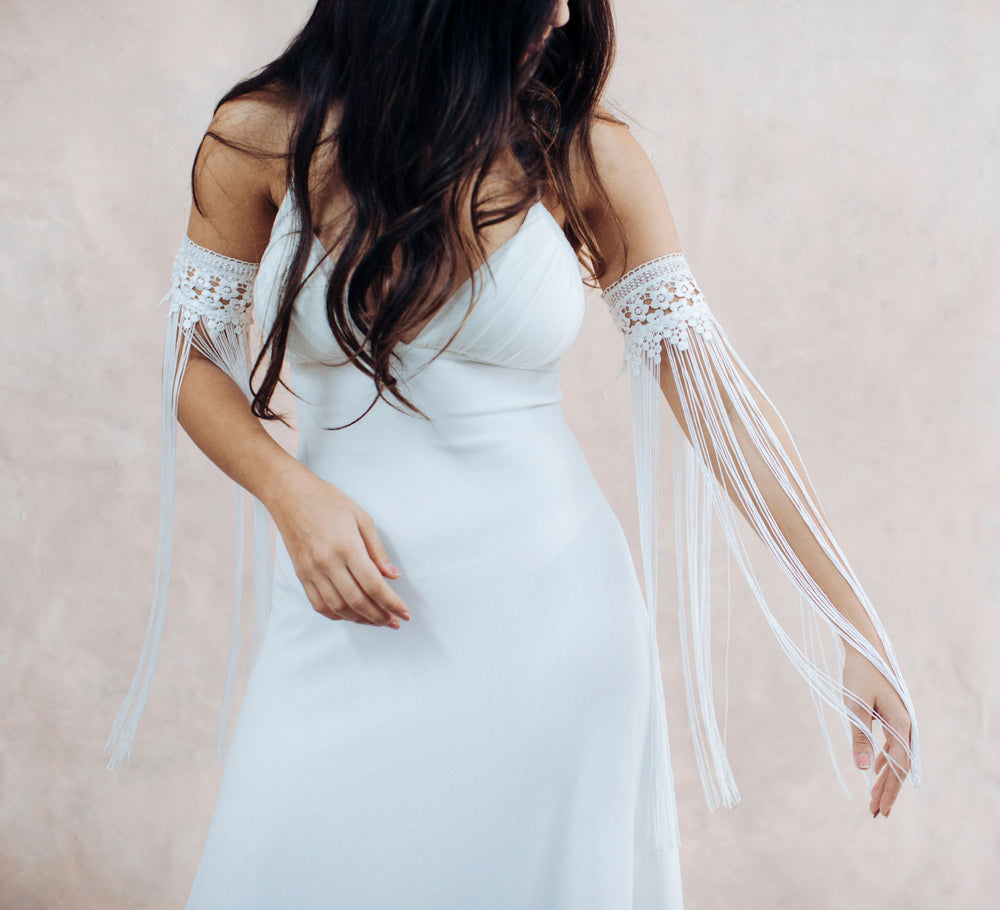 Wedding Dress Detachable Sleeve  Arm bracelet - StudioSharonGuy
