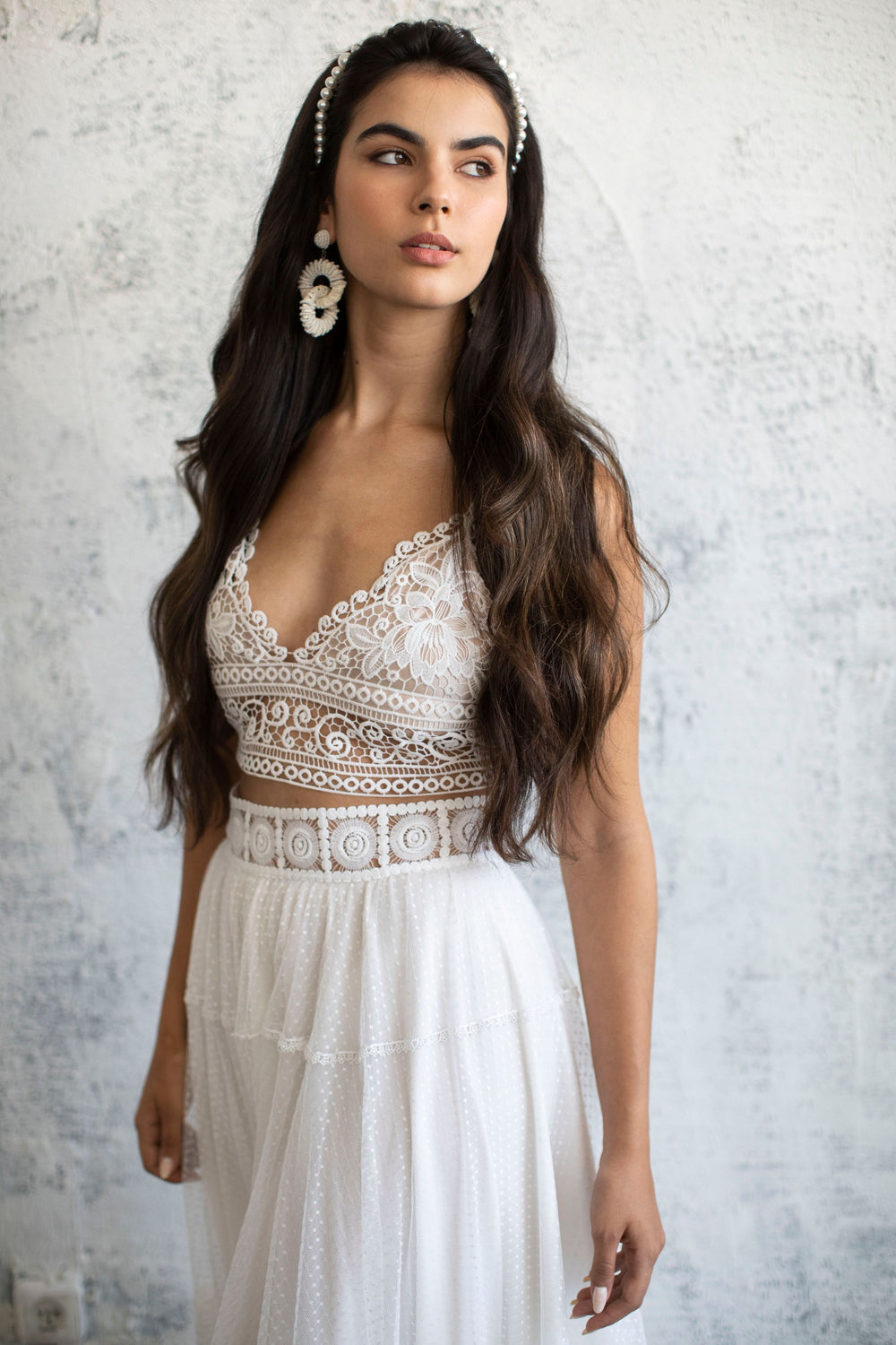 LIRI LACE BRIDAL TOP  Wedding Dress - StudioSharonGuy