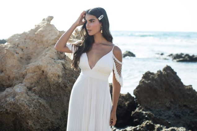 Ocean of elegance on sale ivory maxi dress